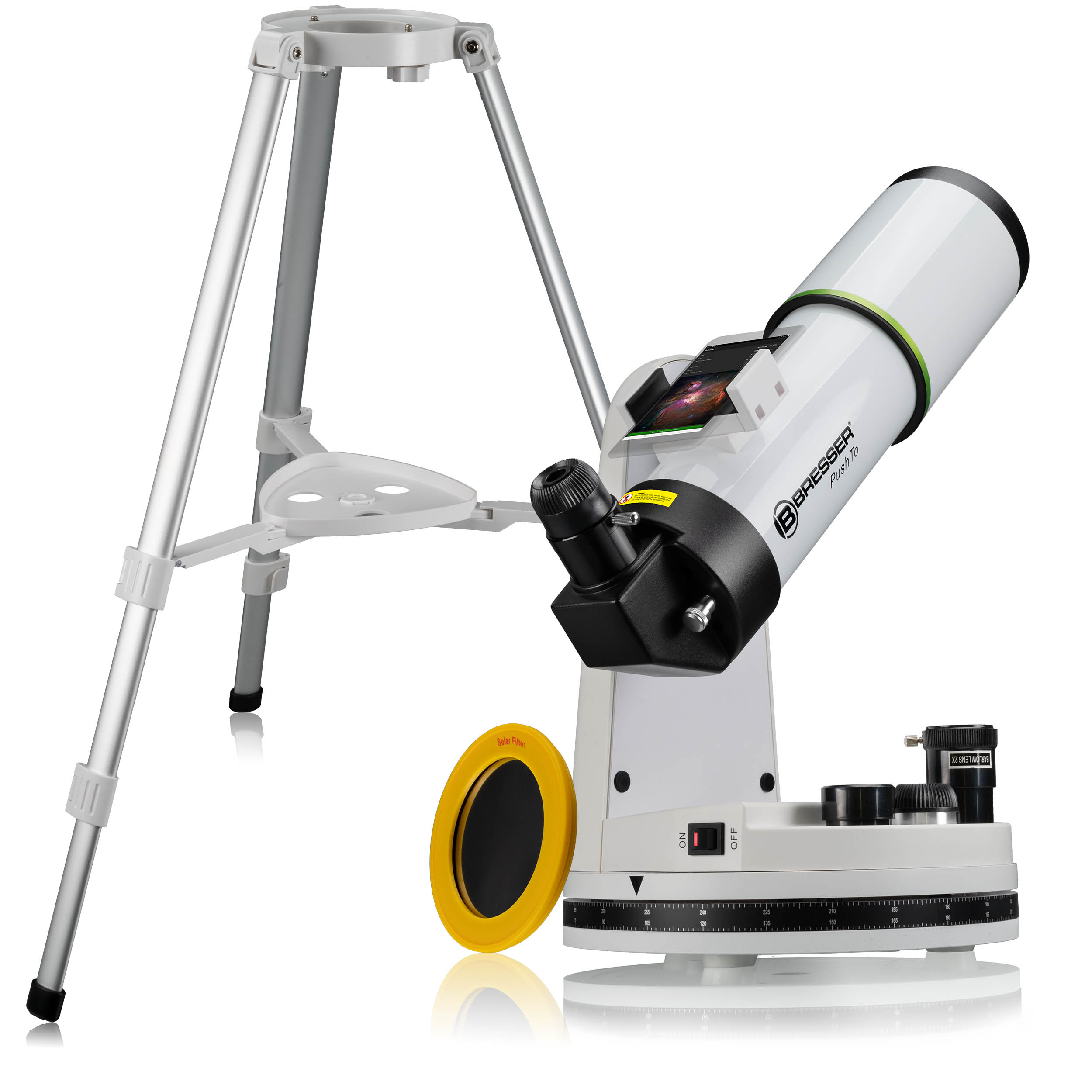  Telescopio rifrattore PushTo AR-80/400 con Bluetooth 