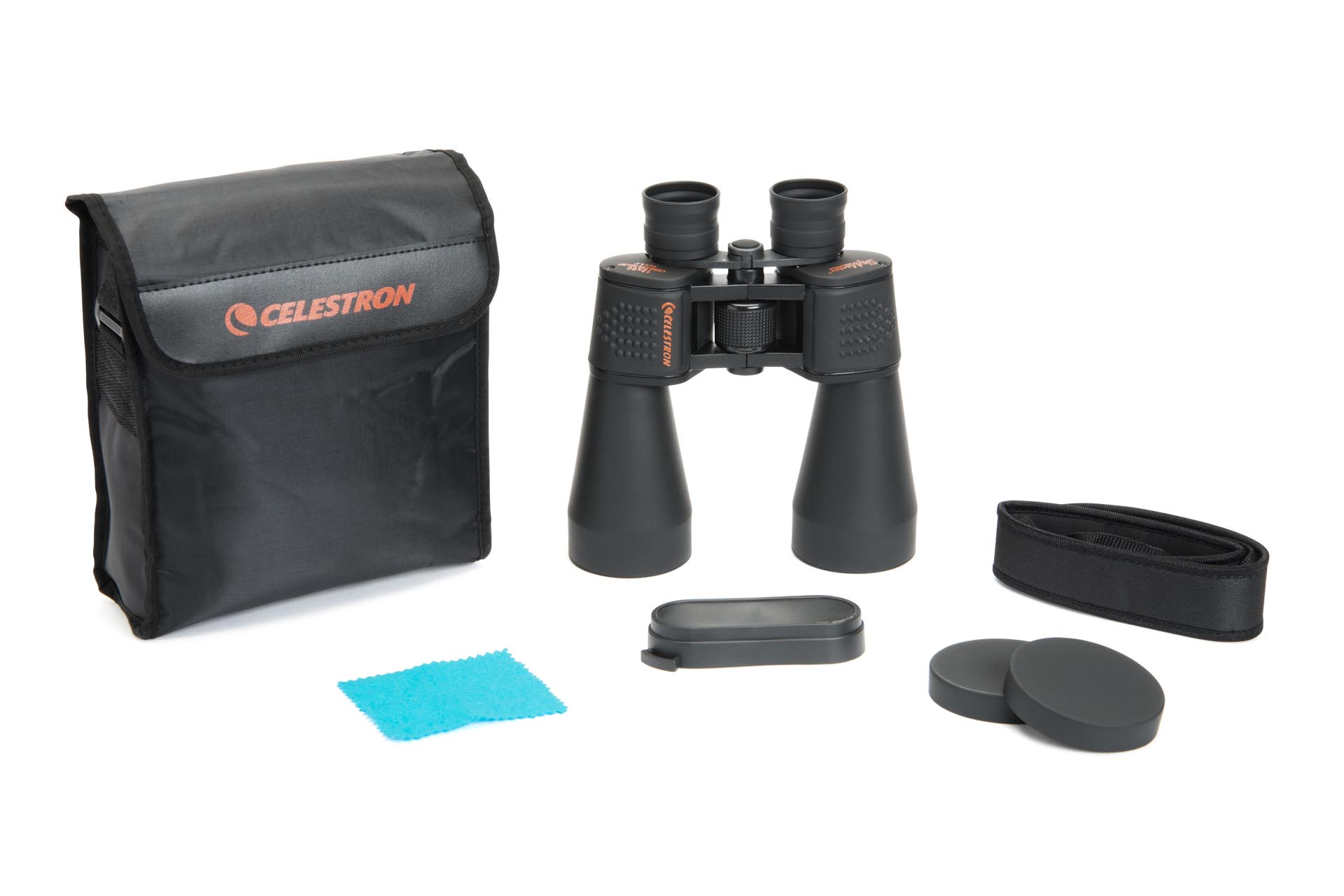  Binocolo Celestron SkyMaster 12×60 con corpo impermeabile rivestito, ottiche con trattamento multistrato e rivestimento di fase. 