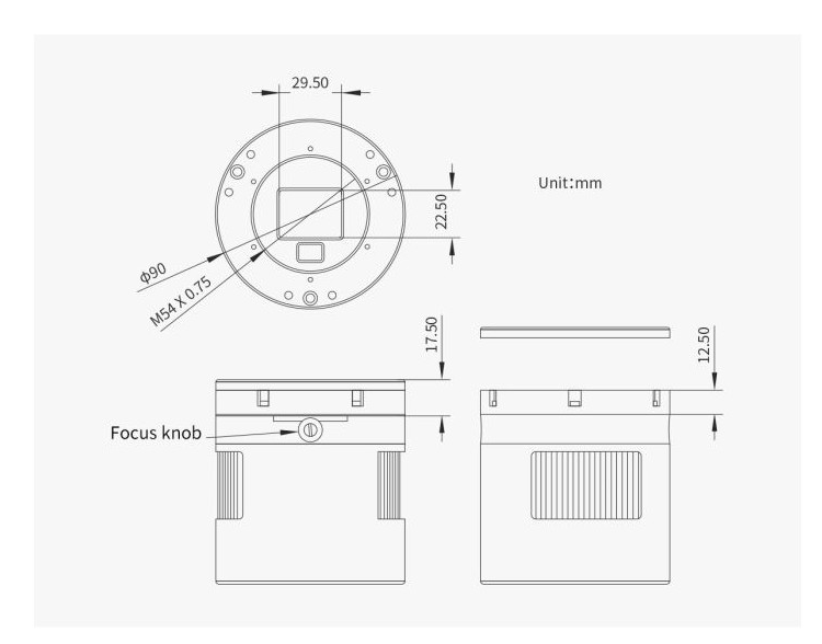  Questo sensore Sony è il primo sensore per camere astronomiche ad utilizzare il formato APS-C a 16bit 