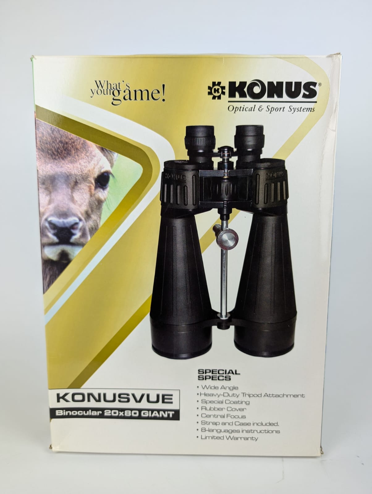  KONUS BINOCOLO GIANT-80 20X80 Usato buone condizioni 