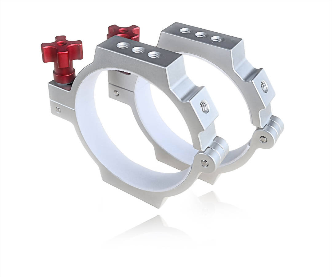  TS-Optics CNC Aluminium Tube Rings for telescopes with 80mm diameter [EN] 